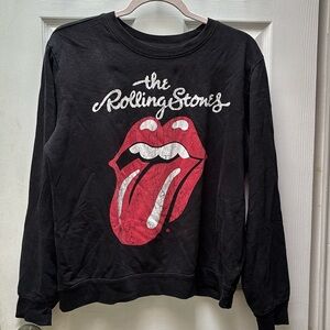 Black long sleeve Rolling Stone Sweater